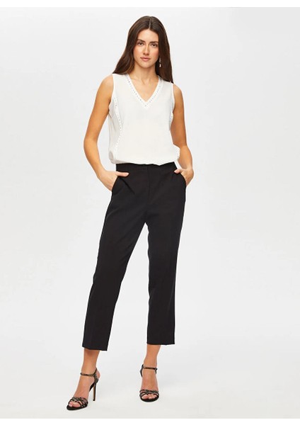 Siyah Kadın Normal Pantolon US25PNT033