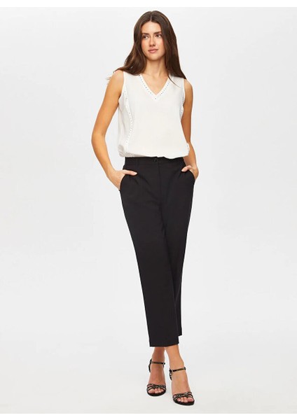 Siyah Kadın Normal Pantolon US25PNT033