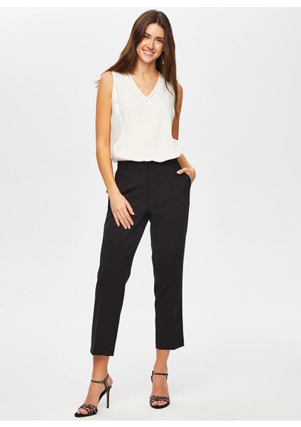 Siyah Kadın Normal Pantolon US25PNT033