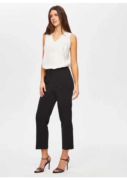 Siyah Kadın Normal Pantolon US25PNT033