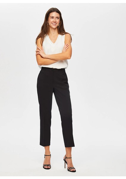 Siyah Kadın Normal Pantolon US25PNT033