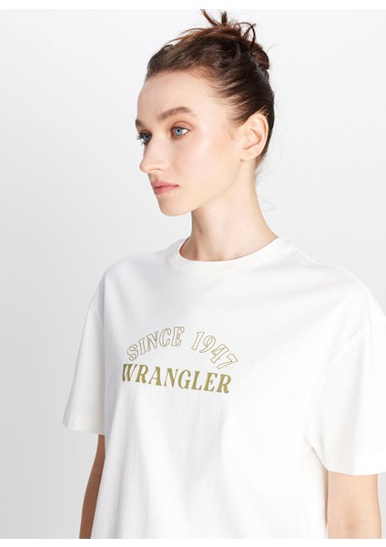 Ekru Kadın Regular Fit T-Shirt W2510758102-REGULAR Fit T-Shirt