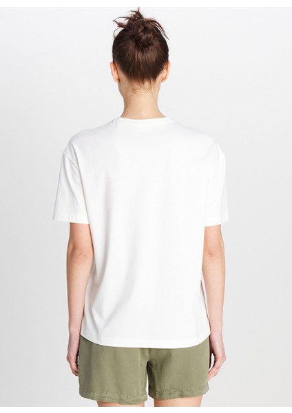 Ekru Kadın Regular Fit T-Shirt W2510758102-REGULAR Fit T-Shirt