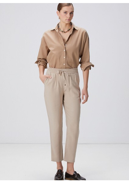 Bej Kadın Basic Pantolon 1095147