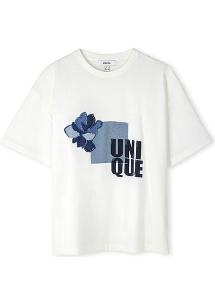 Ipekyol Beyaz Kadın Standart T-Shirt IS1250070058