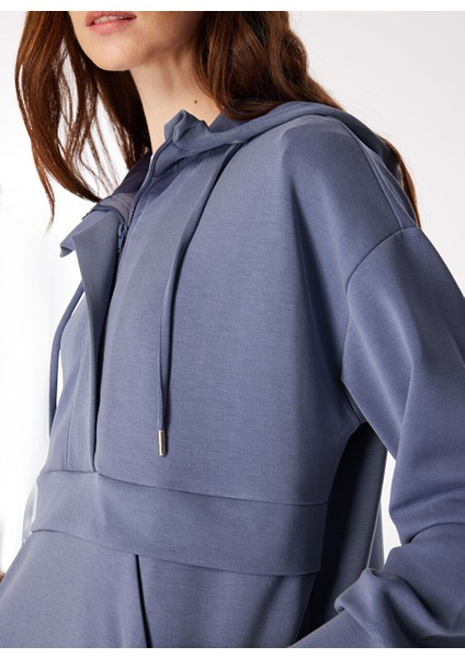 Mavi Kadın Kapüşonlu Geniş Fit Sweatshirt FC4WL-SWT0126 fırsatları