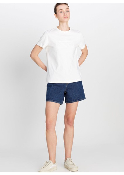 Ekru Kadın Regular Fit T-Shirt W2510755102-REGULAR Fit T-Shirt