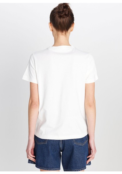 Ekru Kadın Regular Fit T-Shirt W2510755102-REGULAR Fit T-Shirt indirimleri