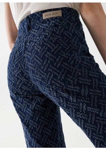 Koyu Mavi Kadın Dar Paça Yüksek Bel Mom Fit Denim Pantolon 21007036 indirimleri