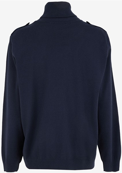 Lacivert Kadın Tam Balıkçı Slim Fit Düz Kazak Forge fiyatları