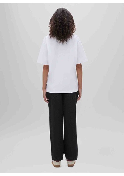 Beyaz Kadın Standart Baskılı T-Shirt Z ZY04 V070 modelleri