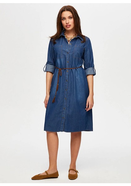 Mavi Kadın Denim Elbise B00069-1