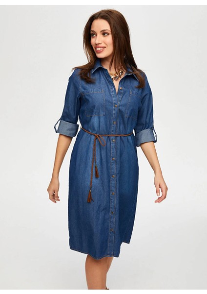 Mavi Kadın Denim Elbise B00069-1