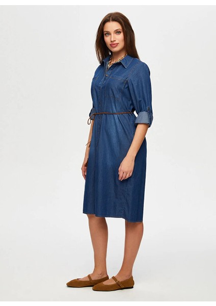 Mavi Kadın Denim Elbise B00069-1