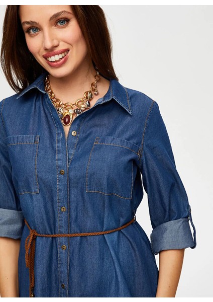 Mavi Kadın Denim Elbise B00069-1