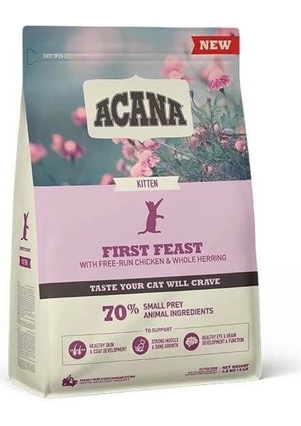 Acana Kitten First Feast Tavuklu ve Ringa Balıklı Yavru Kedi Maması 1.8 kg