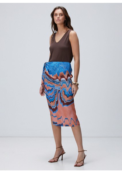 Kahverengi Kadın Regular Fit Bluz 1093845