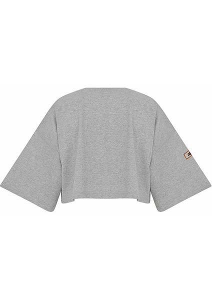 Mımma Crop Top - Grey Chrome