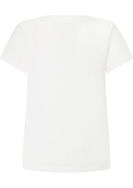 Beyaz Kadın Normal Baskılı T-Shirt PL505941 fiyatları