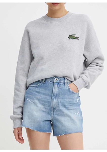 Yüksek Bel Mavi Kadın Denim Şort PL801112RH3 fiyatları