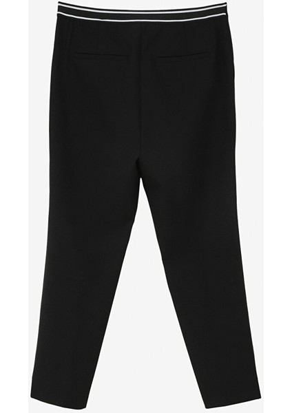 Normal Bel Slim Fit Siyah Kadın Pantolon B00088 fiyatları