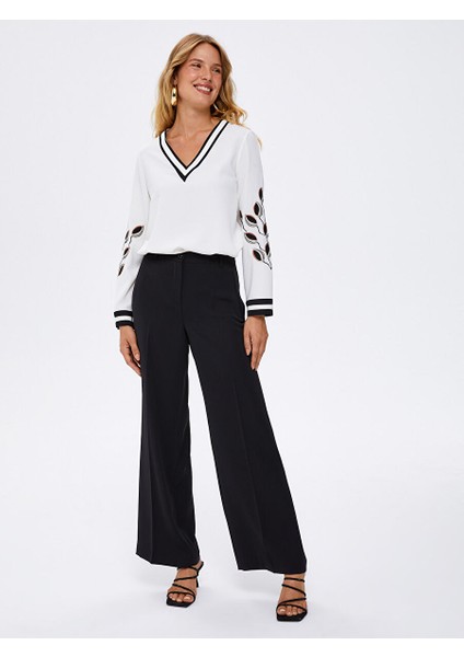 Wide Leg Pantolon 00081