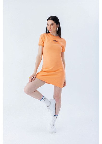 Cilla Peach Dress