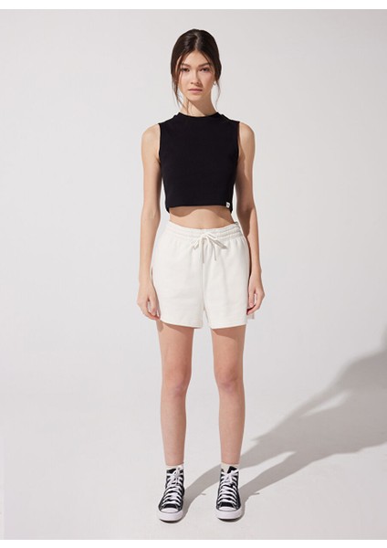 Normal Bel Regular Fit Ekru Kadın Şort L231431102