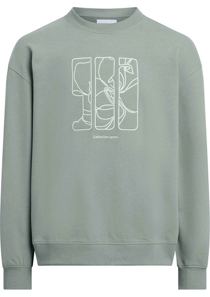 Mint Kadın Yuvarlak Standart Baskılı Sweatshirt Embroıdered Aw Oversızed Cn fiyatları