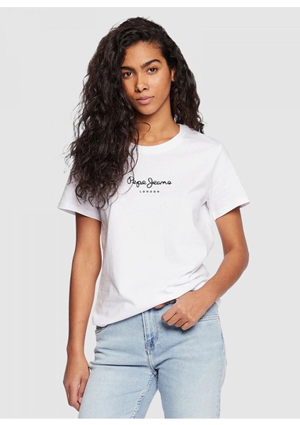 Beyaz Kadın Normal Düz T-Shirt PL505480