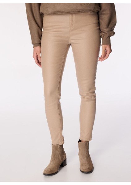 Deve Tüyü Kadın Skinny Fit Düz Pantolon 1093000