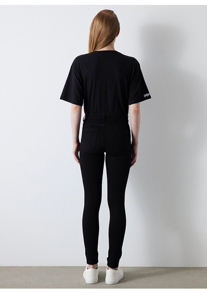 Ipekyol Normal Bel Skinny Ankle Paça Skinny Fit Siyah Kadın Denim Pantolon I00000018022001 fırsatları