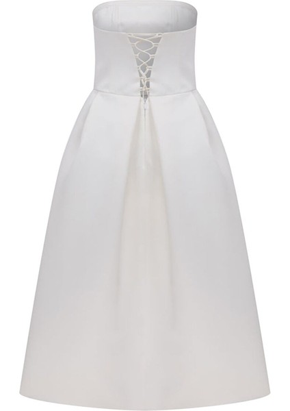 Lola Midi Elbise Beyaz