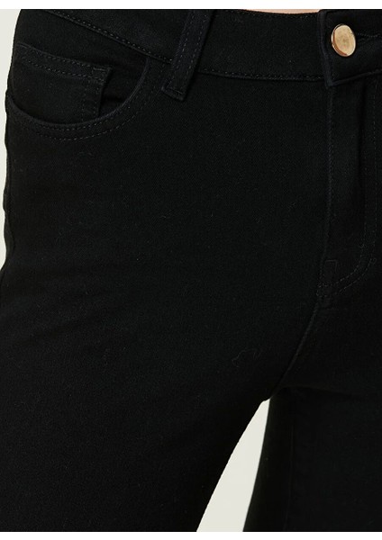 Siyah Kadın Dar Paça Skinny Fit Denim Pantolon 1083619 fırsatları