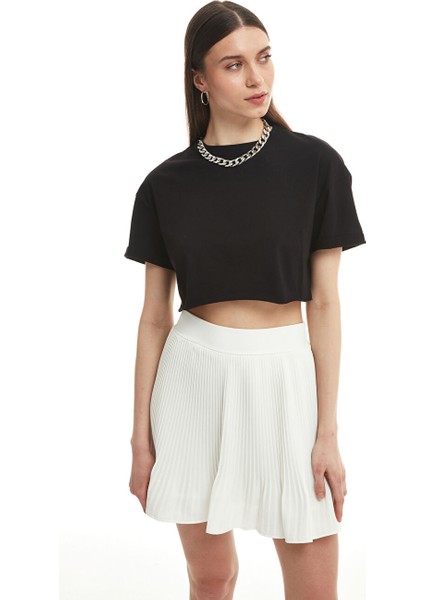 Crop Tişört Siyah fiyatları