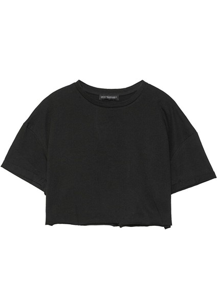 Crop Tişört Siyah modelleri