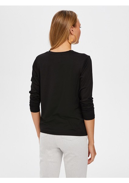 V Yaka Uzun Kol T-Shirt 00012 modelleri