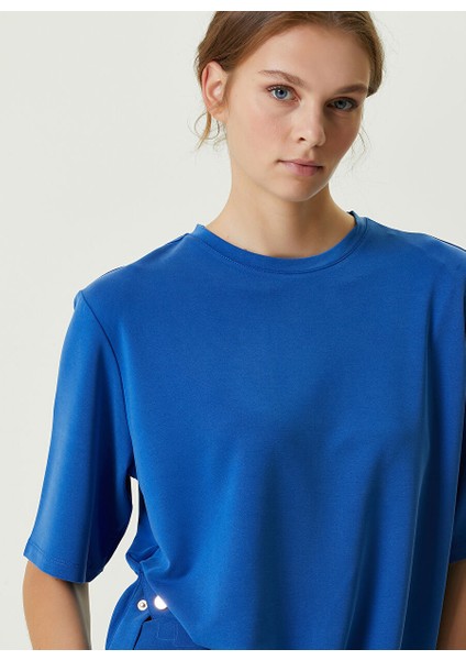 Bisiklet Yaka Saks Kadın Sweatshırt 1086220 fırsatları