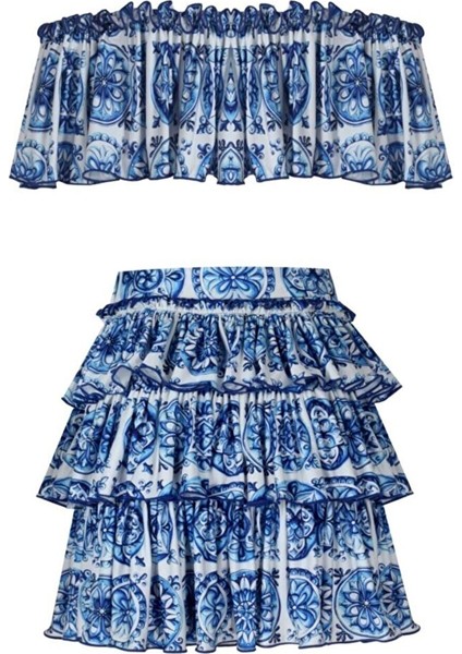 Helianthus Bleu Blanc Etek & Top Set