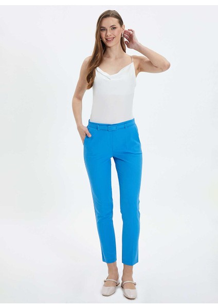 Normal Bel Standart Mavi Kadın Pantolon 24YSL5140