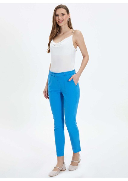Normal Bel Standart Mavi Kadın Pantolon 24YSL5140 fiyatları