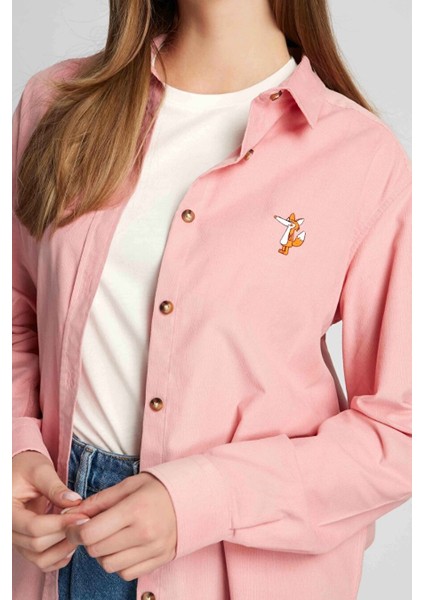 Pembe Kadın Gömlek