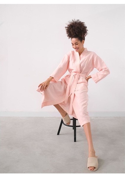 Serenity Kimono Pembe