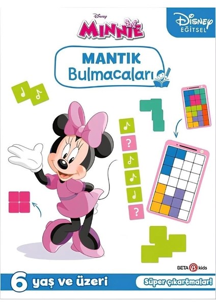 Nessiworld Disney Eğitsel Minnie Çıkartmalı Mantık Bulmacaları