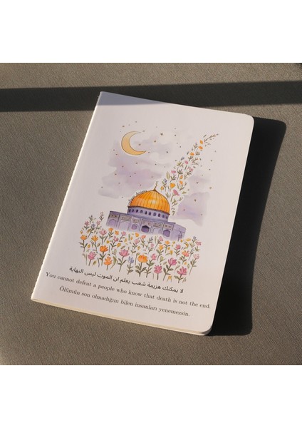 Çiçekli Aksa Defter Çizgili