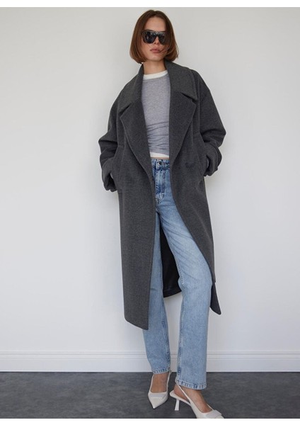 Gri Basic Pamuklu Slim Fit Tişört