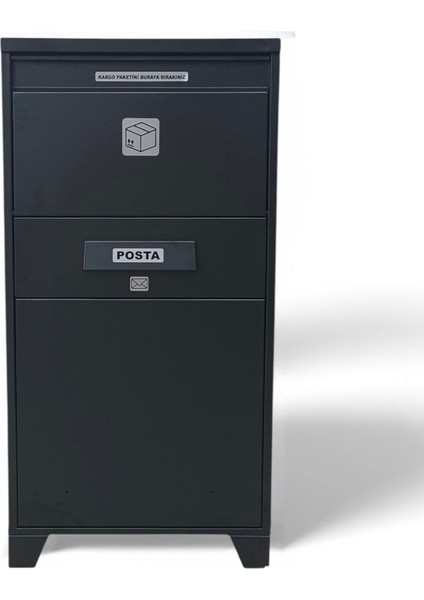 Extra Xl Kargo ve Posta Teslim Dolabı - Çift Taraflı Kapak ( RAL 9005 - SİYAH) fiyatları
