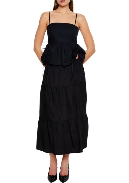 Poplin Fırfırlı Bluz