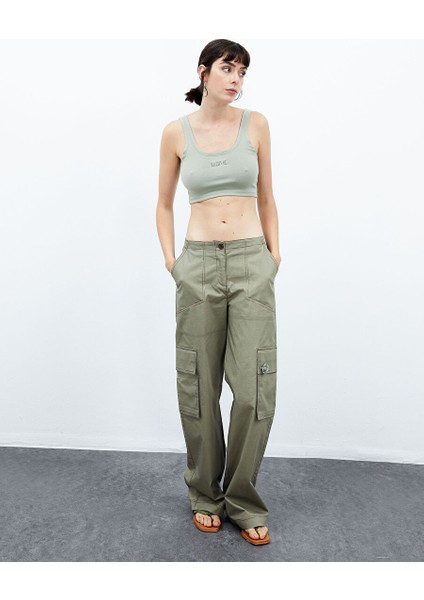 Magnolia Cargo Pantolon - Su Yeşili