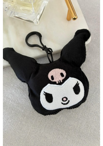 Kuromi Peluş Charm, Çanta Charm, Anahtarlık Süsü 12 cm